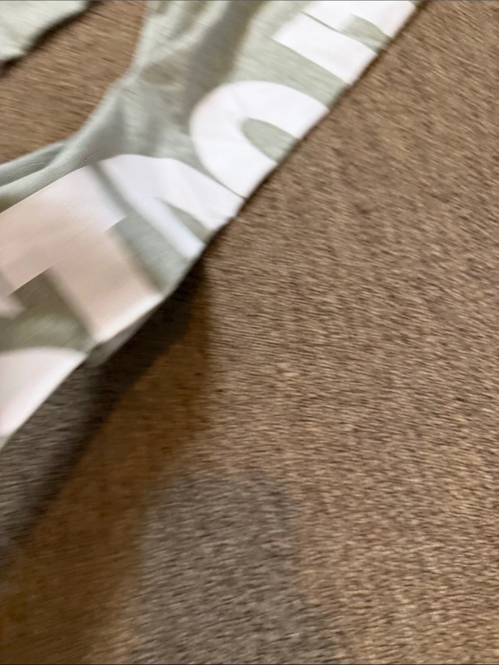 Womens Grey Nike Graphic Sweatpants with White Lettering